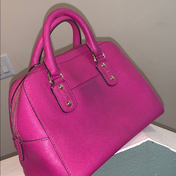 Fuschia Michael Kors Satchel - Picture 3 of 4